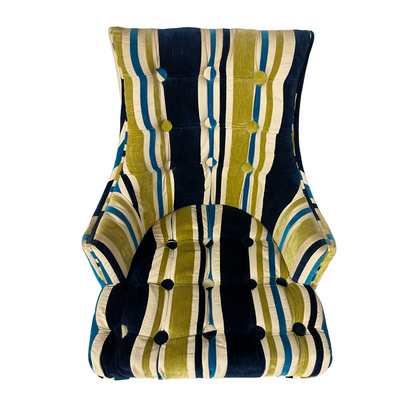 Striped Accent Chair