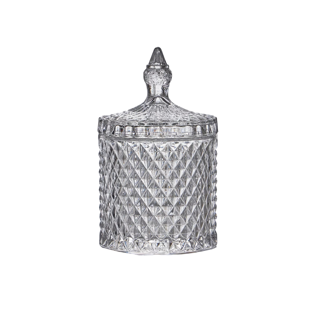 Clear Santo Crystal Canister with Lid