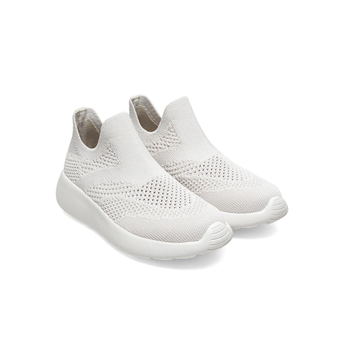 White Slip On Lightweight Shoes