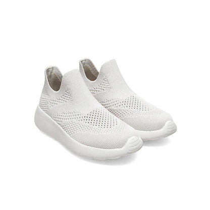 White Slip On Lightweight Shoes