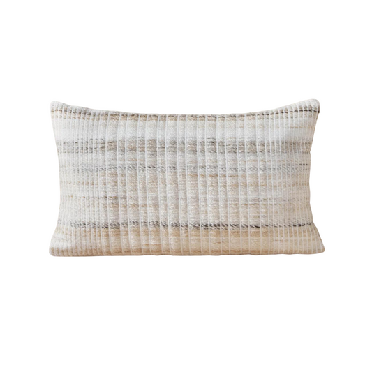 Natural Threads Embroidered Cushion