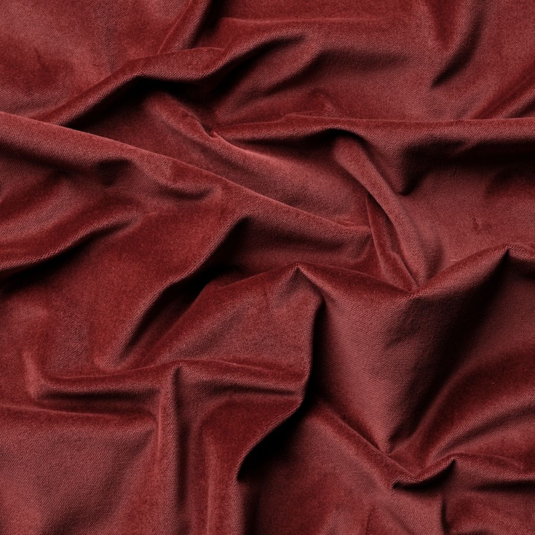 Pair of Dark Red Velvet Curtains