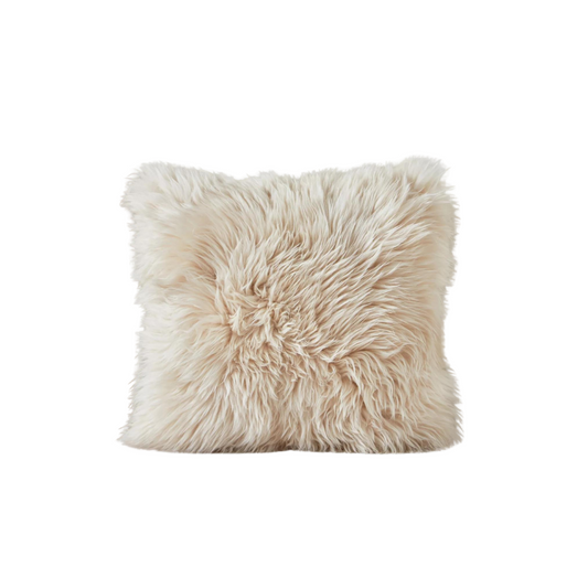Light Beige Fur Cushion