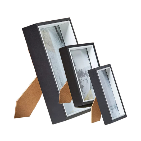 Black 3 Piece Photo Frame Set