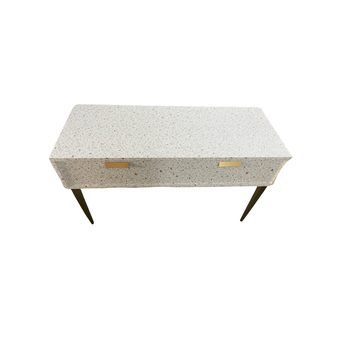 Faux Terrazzo Console