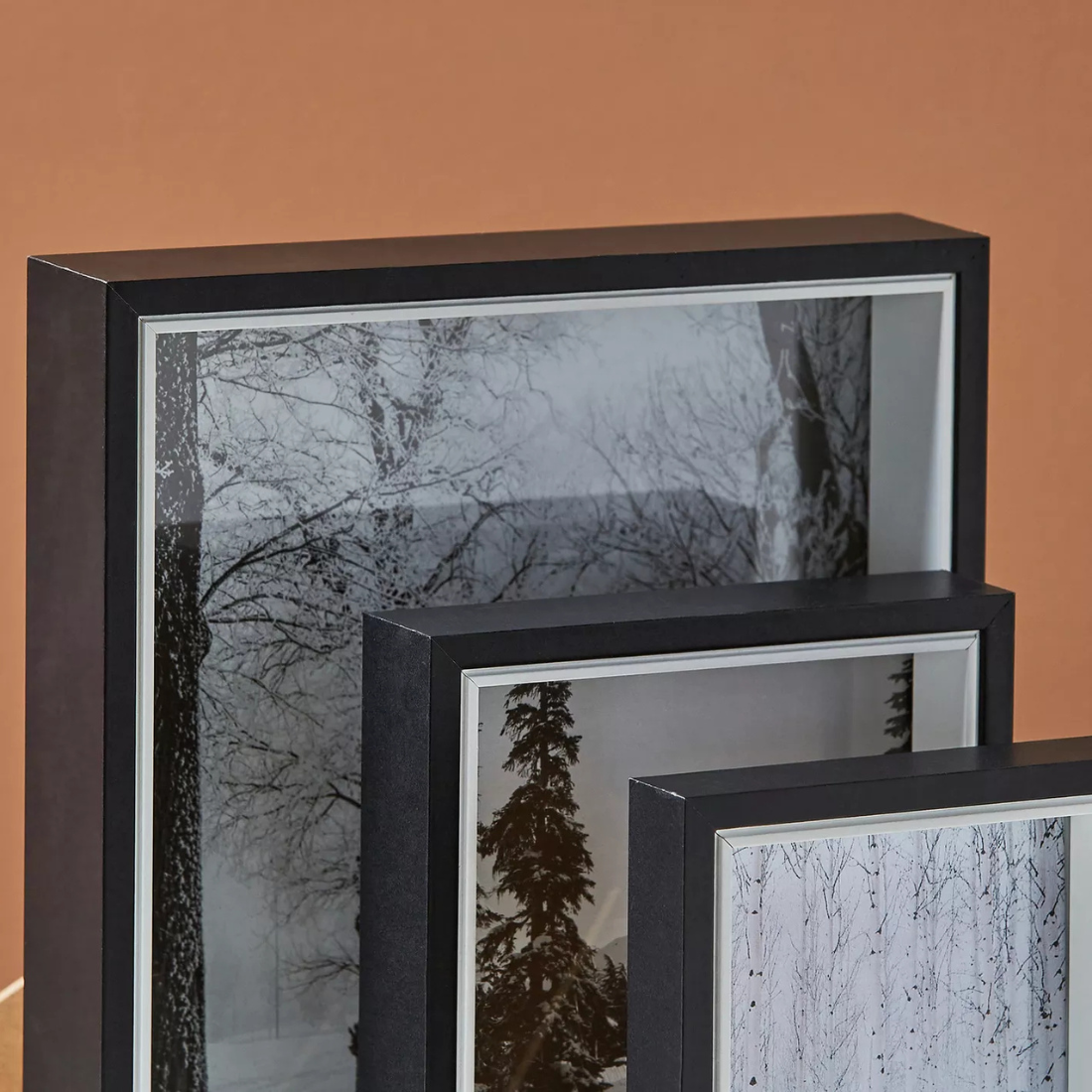 Black 3 Piece Photo Frame Set