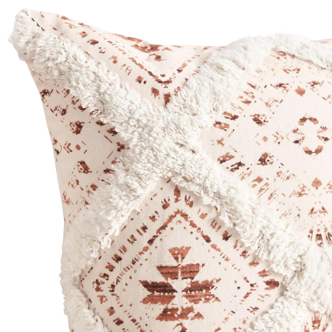 Berber Cushion Cover with Fringes