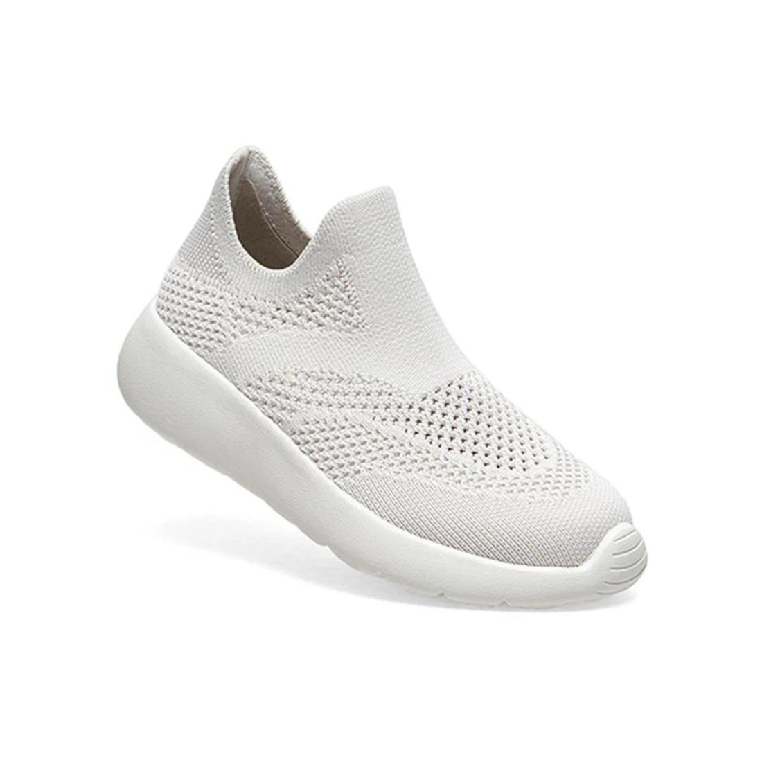 White Slip On Lightweight Shoes