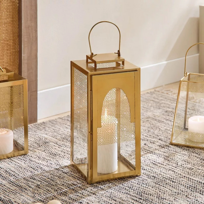 Gold Mirage Clear Lantern
