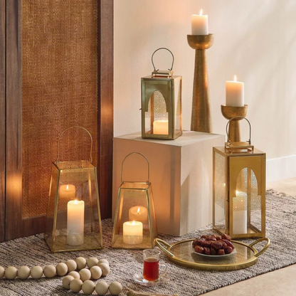 Gold Mirage Clear Lantern