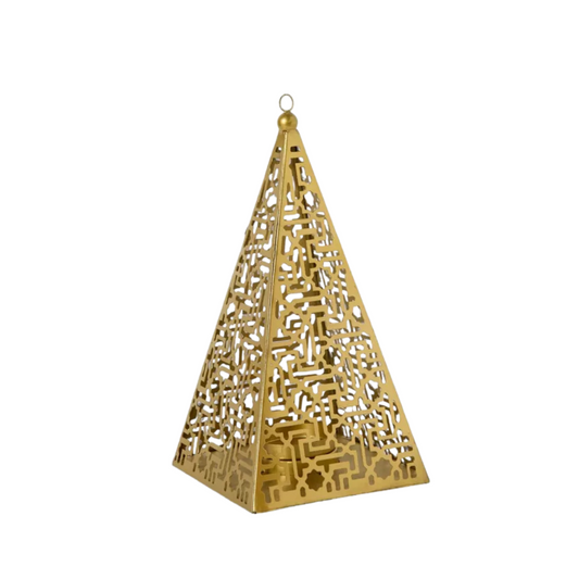 Gold Pyramid Lantern