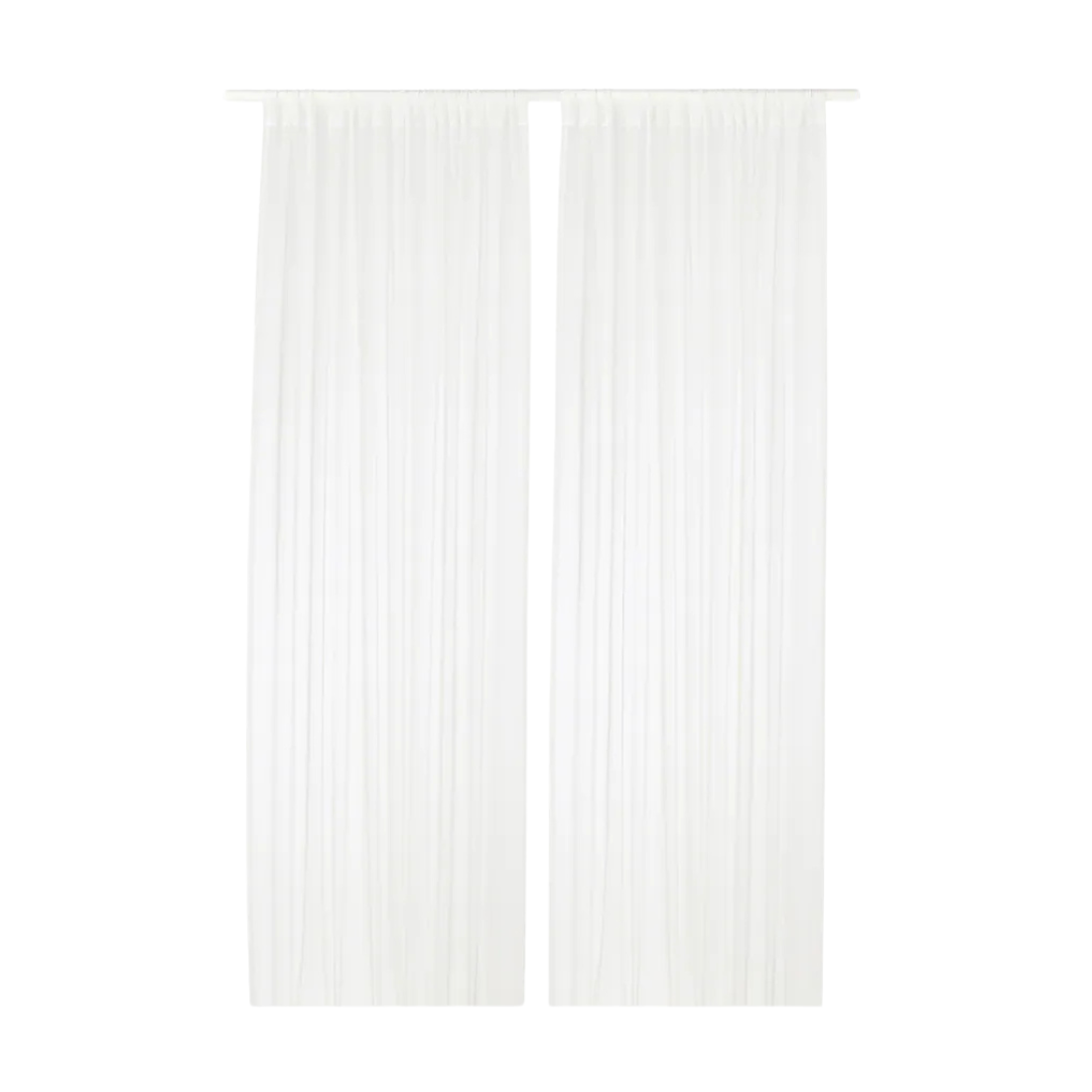 White Sheer Curtains