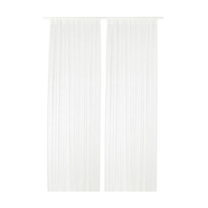 White Sheer Curtains