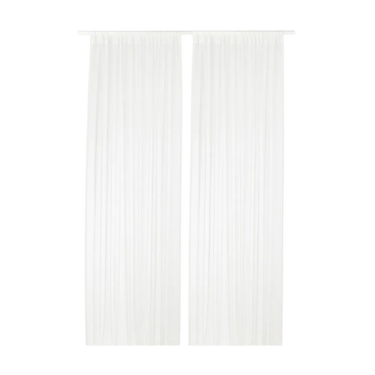 White Sheer Curtains