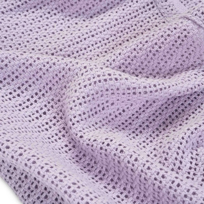 Lavender Mesh Baby Blanket