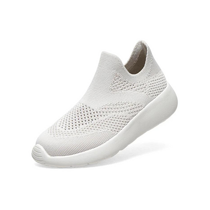 White Slip On Lightweight Shoes