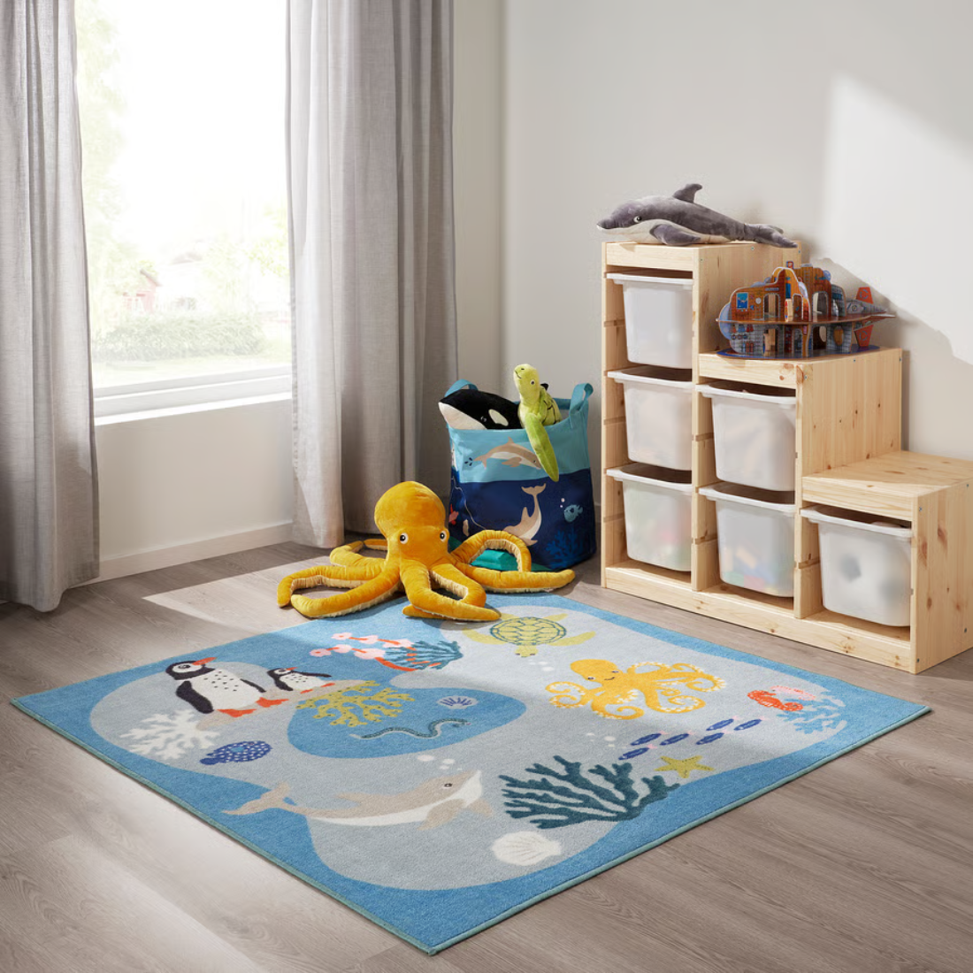 Ocean Animals Play Rug