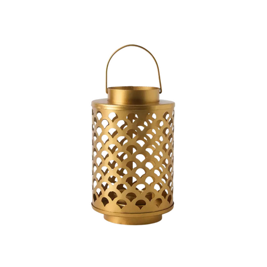 Gold Round Table Lantern