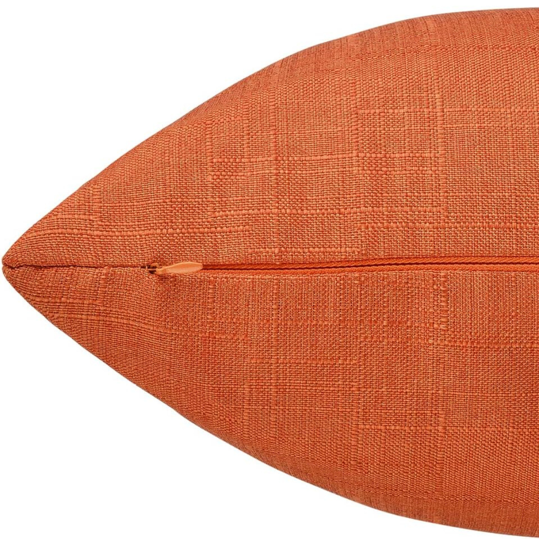 Orange Linen Cushion Covers