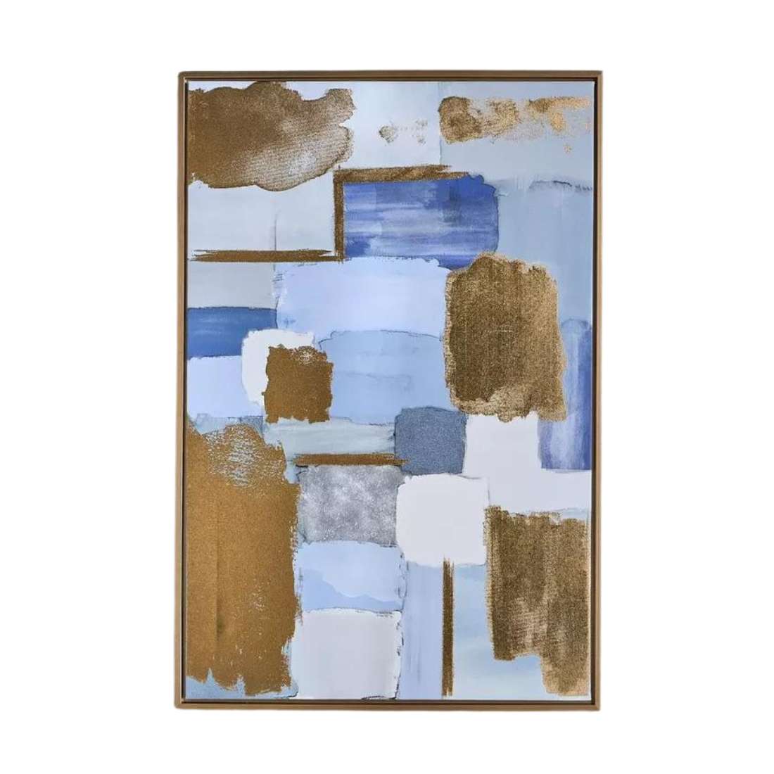 Blue Abstract Framed Artwork