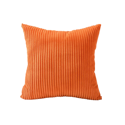 Orange Corduroy Cushion Cover