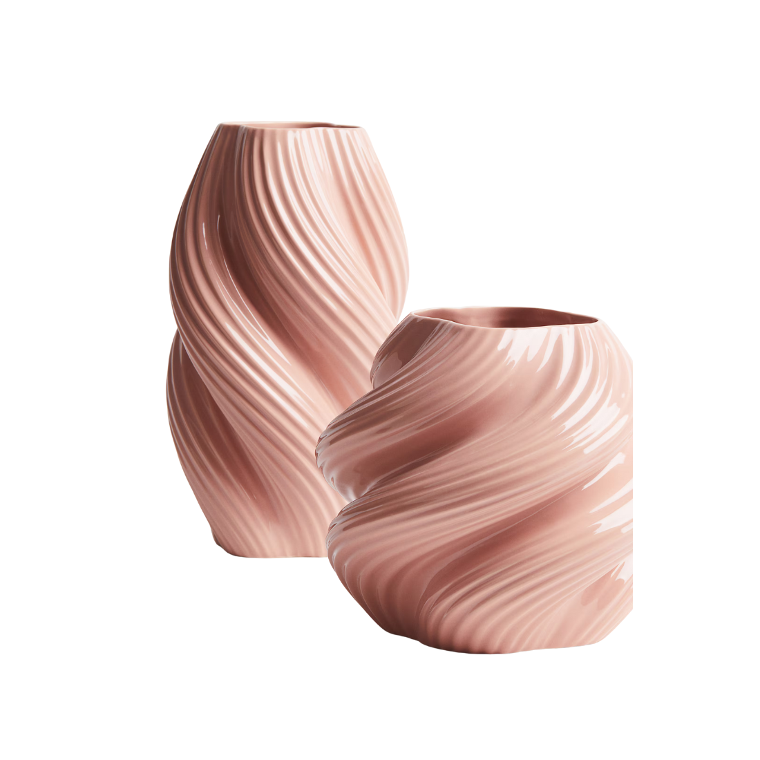 Pink Swirl Vase