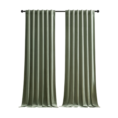 Sage Green Velvet Curtains