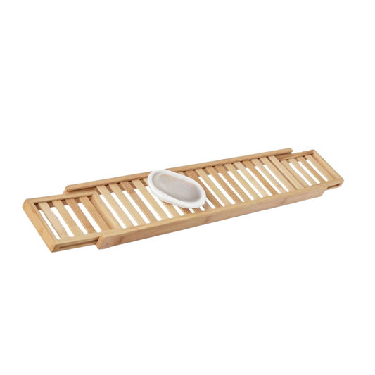 Wooden Expandable Bathtub Tray