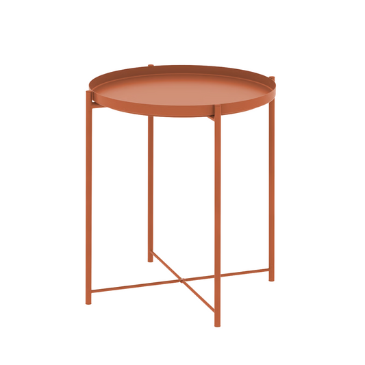 Orange Tray End Table