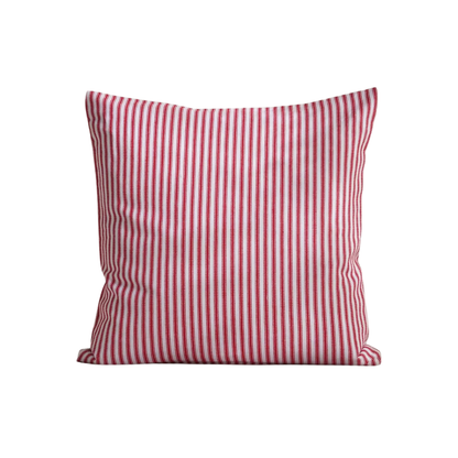 Red Striped Cushion Cover
