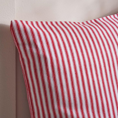 Red Striped Cushion Cover