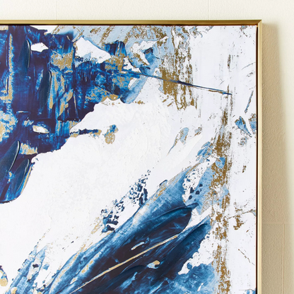 Blue & Gold Abstract Artwork
