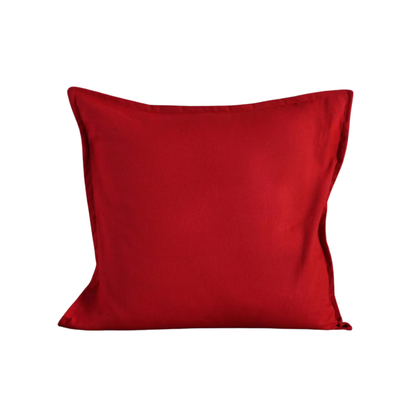 Red Solid Cushion Cover