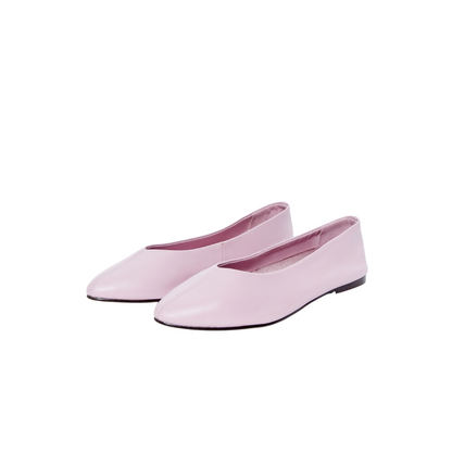 Light Lilac Soft Leather Ballerines