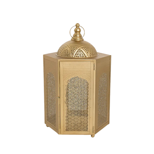 Large Gold Sahara Lantern