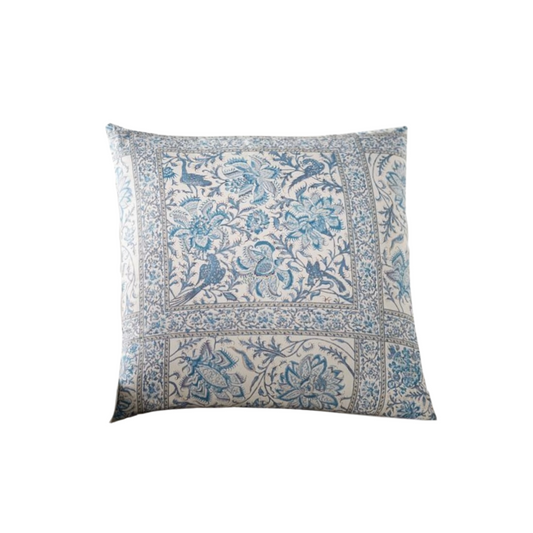 Blue Floral Paisley Cushion
