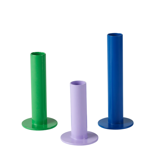 Multicolor Taper Candle Holder Set