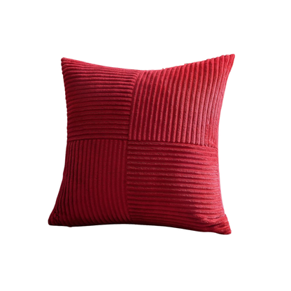 Red Geometric Cushion Cover