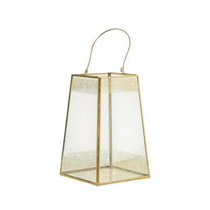 Triangular Mirage Glass Lantern