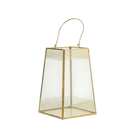 Triangular Mirage Glass Lantern