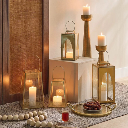 Triangular Mirage Glass Lantern