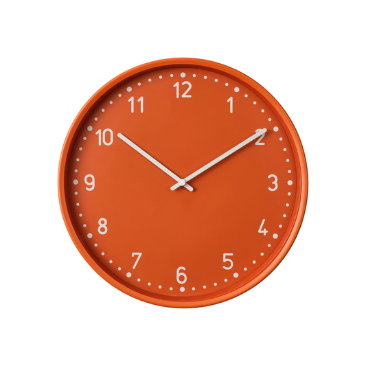 Orange Wall Clock