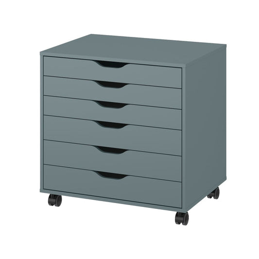 Teal Drawer Unit with Wheels