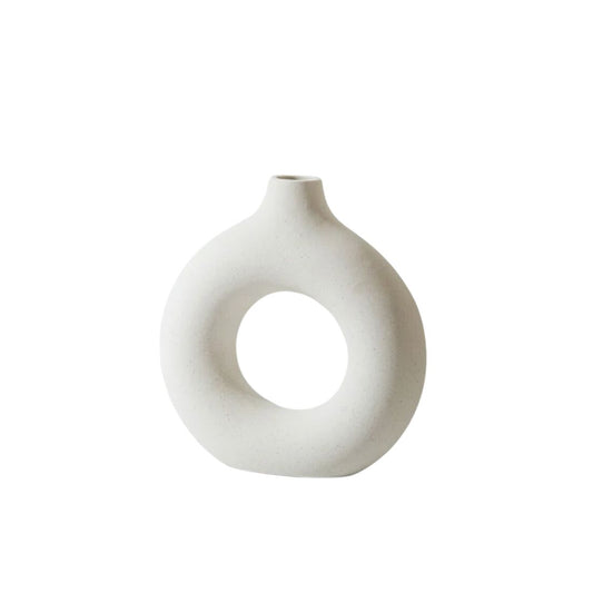 Large Donut Ceramic Vase