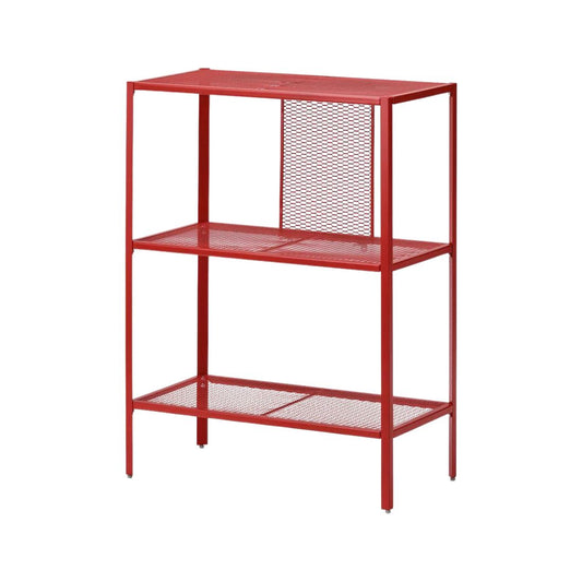 Red 3 Tier Shelving Unit