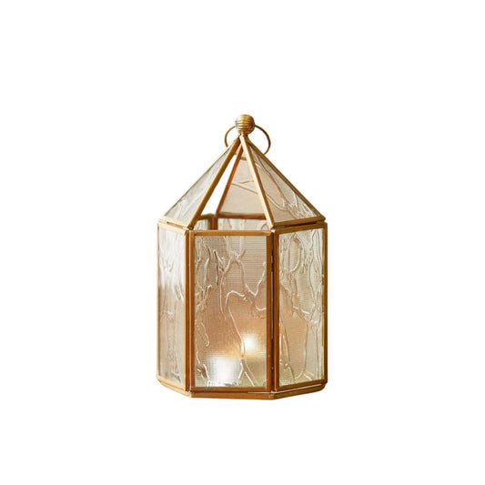 Small Lantern with Crackled Glass Texture