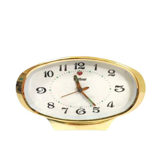 Vintage Mid Century Gold Table Clock