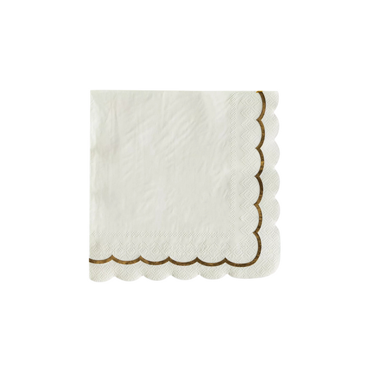 Scallop Paper Napkin Pack of 25