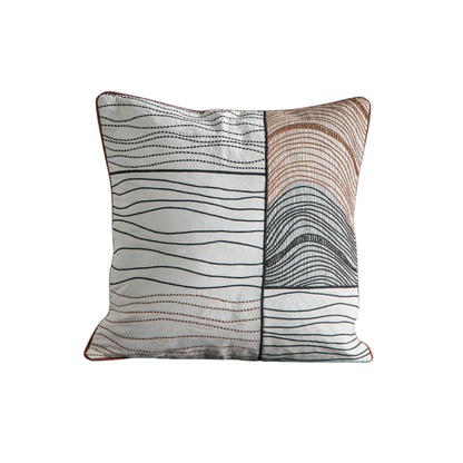 Waves Embroidered Cushion
