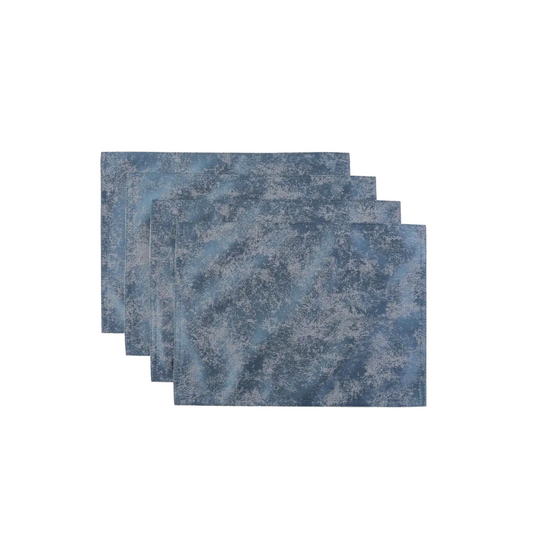 Set of 4 Blue Placemats